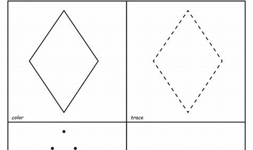 Fun Diamond Tracing for 2 Year Olds: Skill Builder!