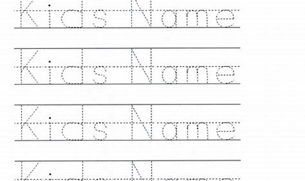 Free Personalized Name Tracing Worksheets for Kids!