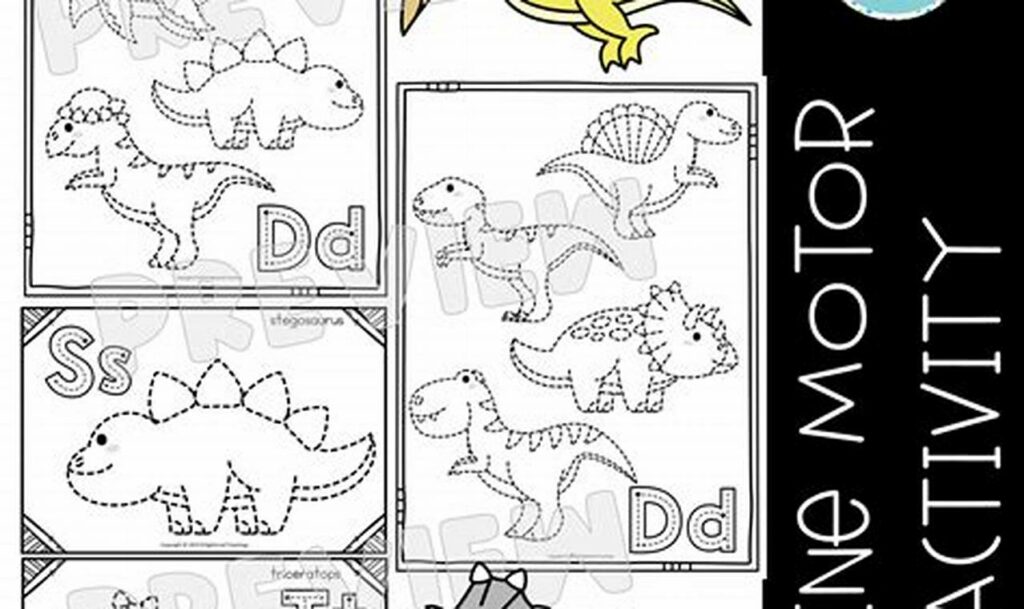 Dino Fun: Trace & Color for Fine Motor Skills!