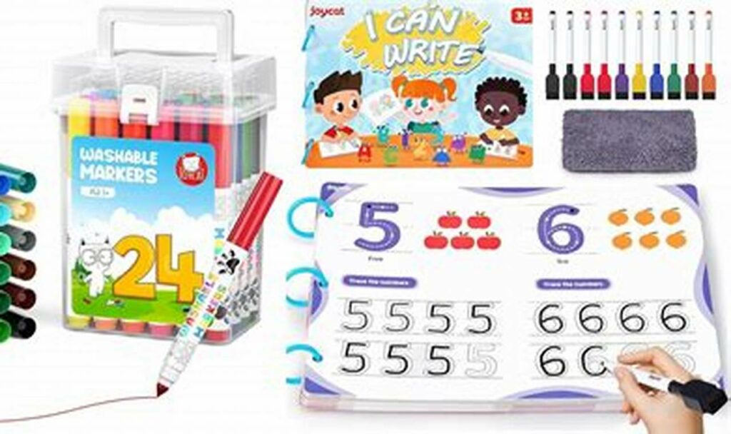 Boost Fine Motor Skills: Tracing Practice with Washable Markers Fun!