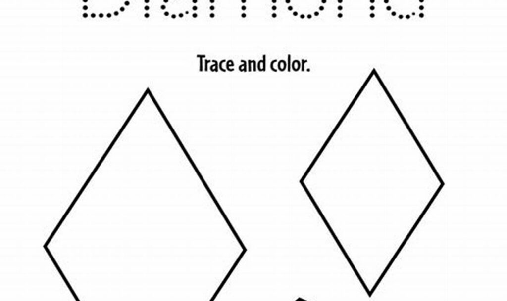 Fun Diamond Tracing for 3 Year Olds: Fine Motor Skills!