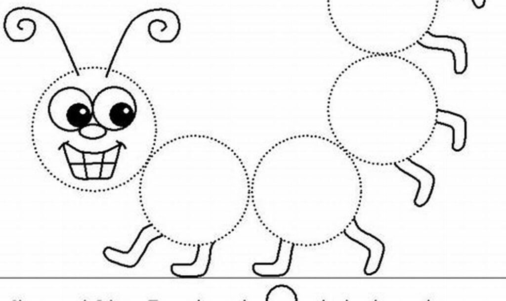 Free Circles Dot to Dot Tracing for 4 Year Olds | Fun!