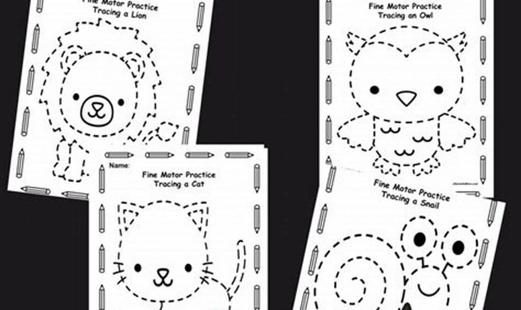 Boost Fine Motor Skills: Animal Tracing Pages Fun!
