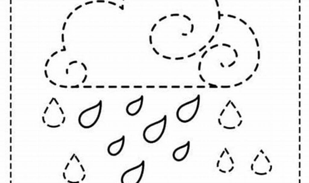 Free Weather Tracing Pages for Kids: Build Fine Motor Skills