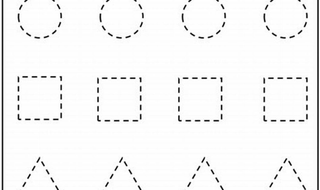 printable tracing shapes for pencil control