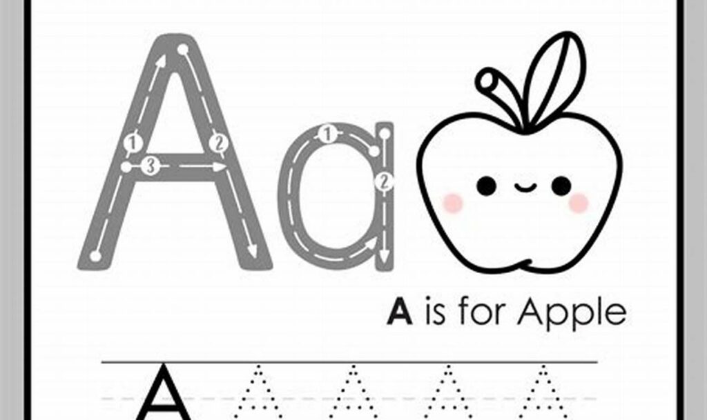 big and small letters tracing worksheets