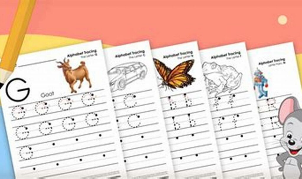 letter tracing worksheets for mouse practice