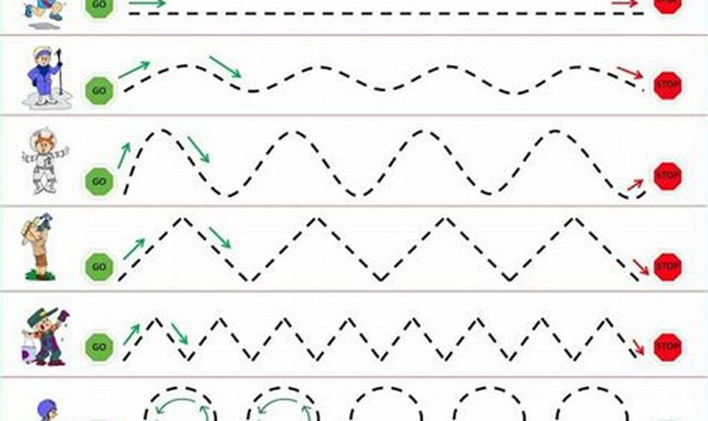 tracing activities for visual motor development