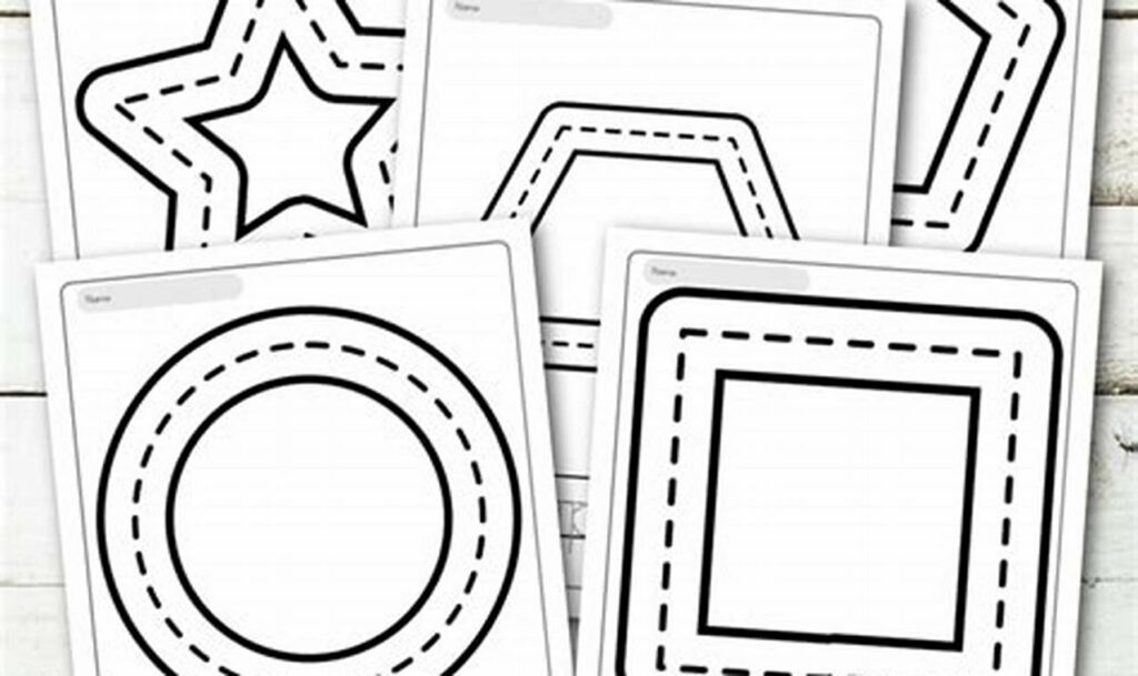 free printable shape tracing book for kids