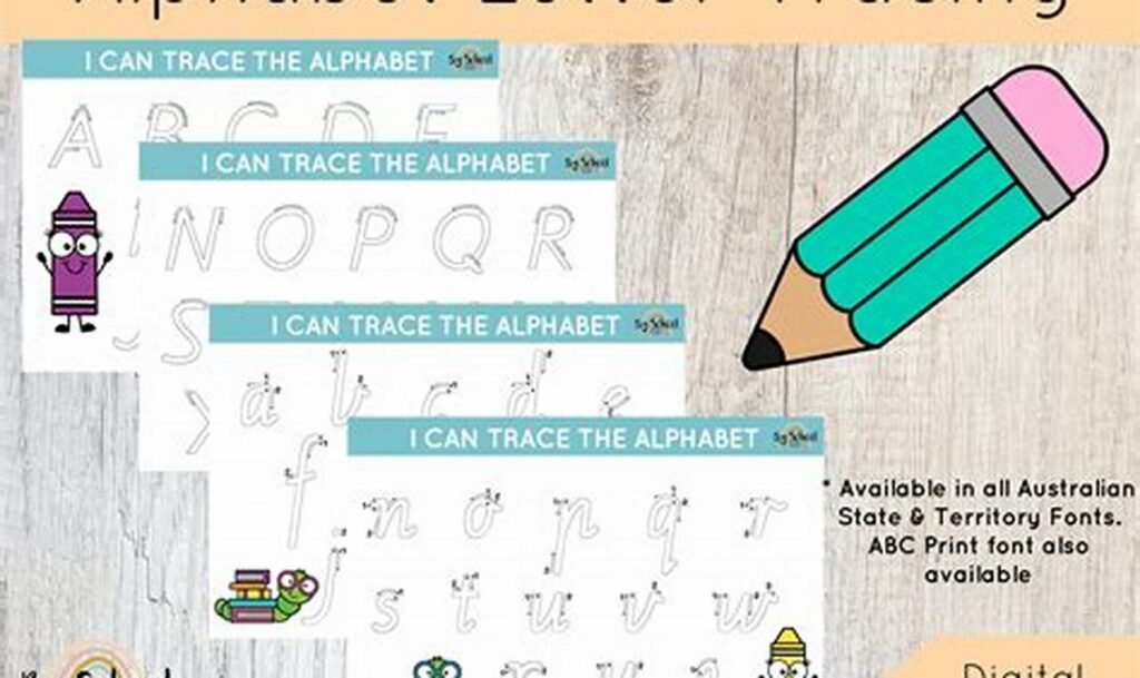 alphabet tracing mats for laminating