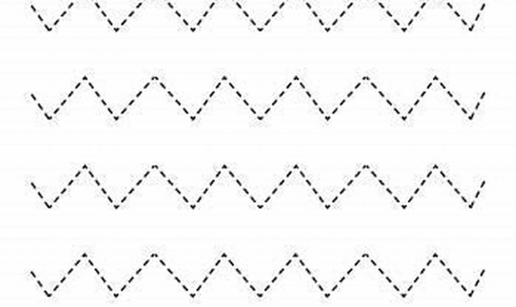 tracing zigzag lines for 4 year olds