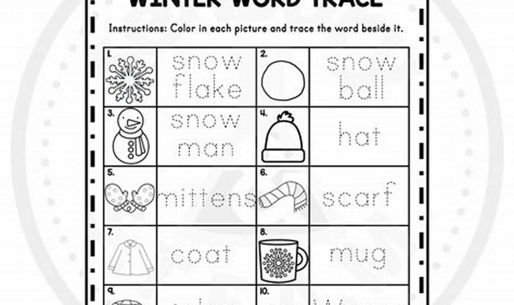 tracing word wall words for practice