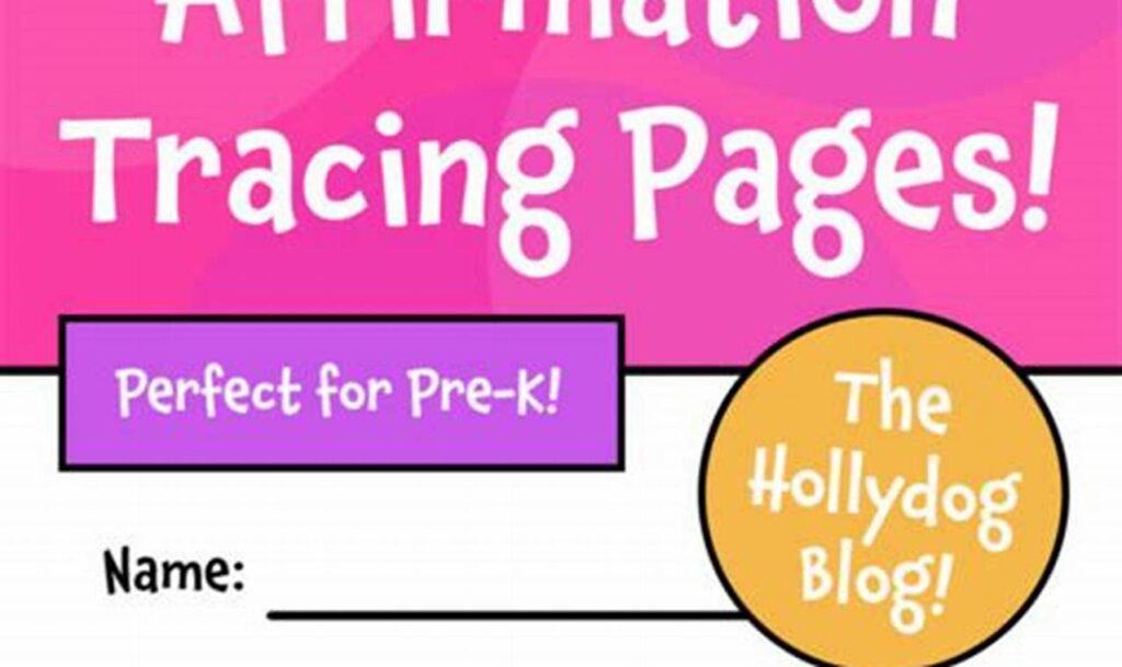 tracing for positive affirmations