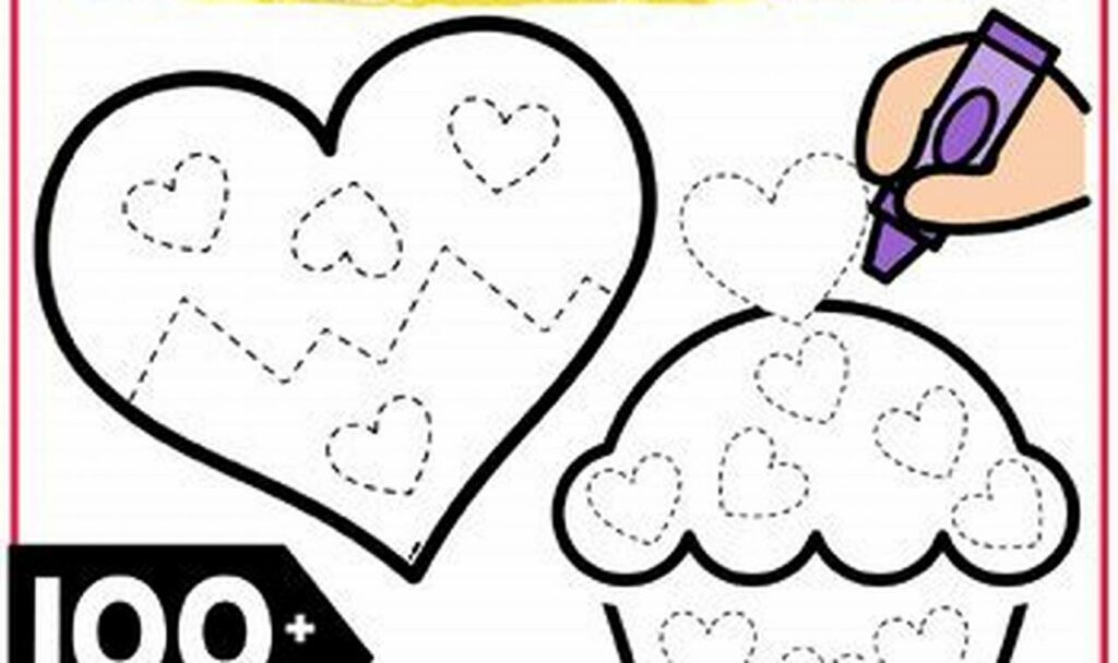line tracing worksheets for morning tubs