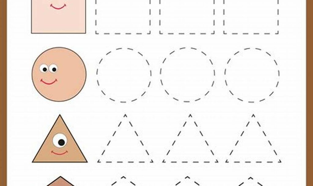 tracing simple shapes for fine motor practice